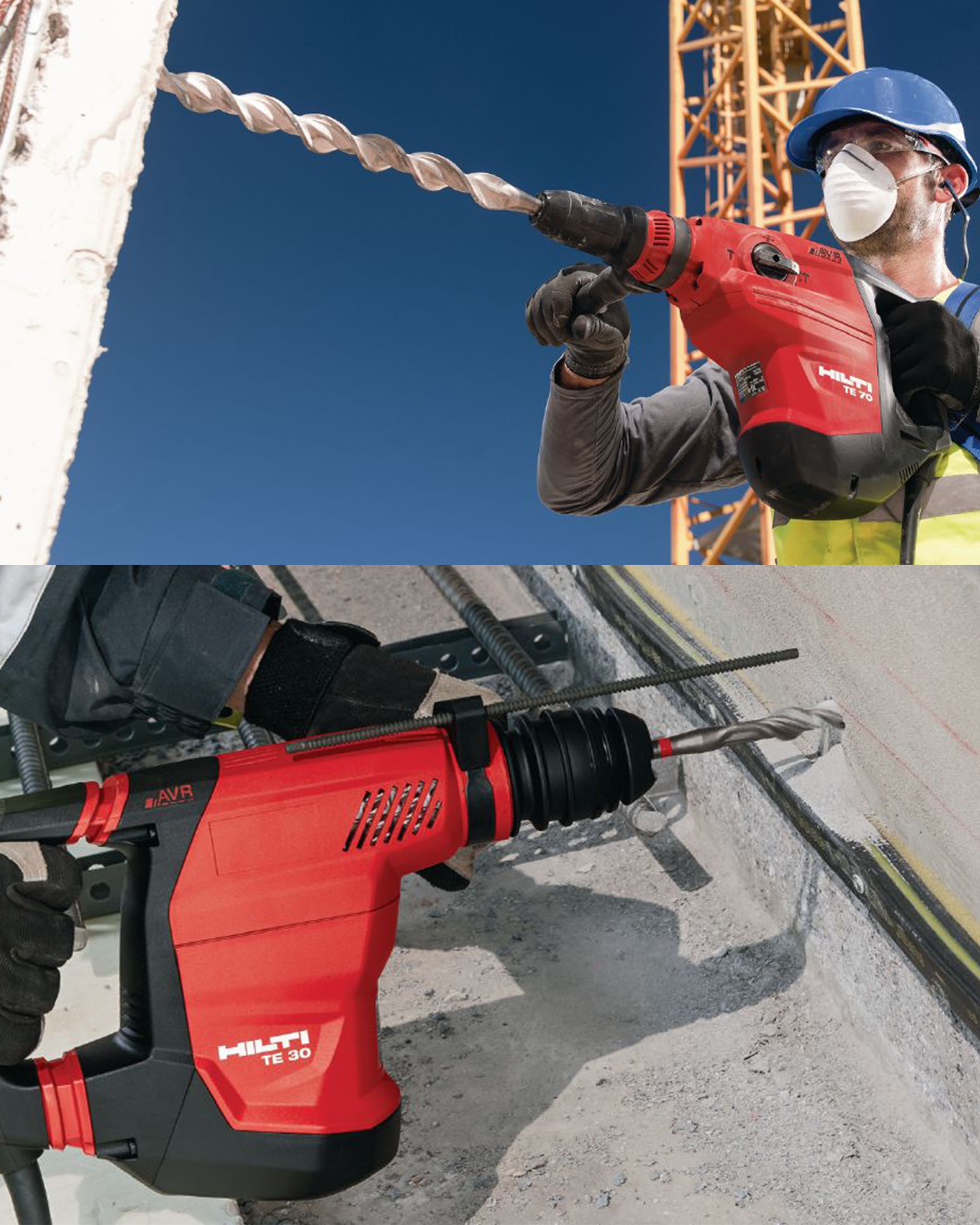 Rotary Hammer Hilti untuk Pengeboran Beton