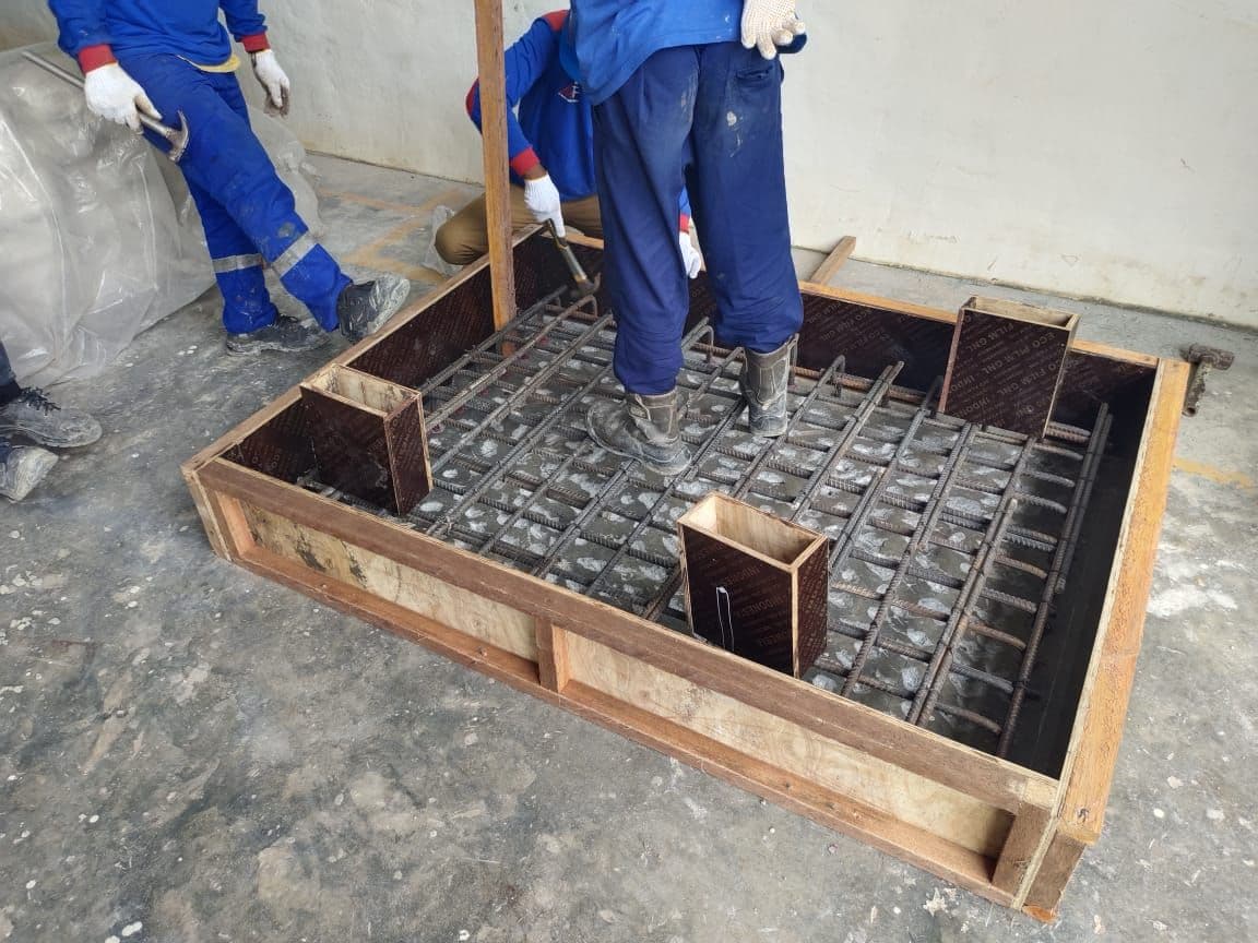 New Genset 20 Kva Foundation at Compressor Room